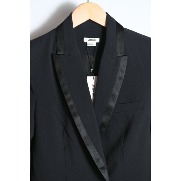 JASON WU Woman's Navy and Black Tuxedo Jacket Blazer Size S NEW - Picture 2 of 15